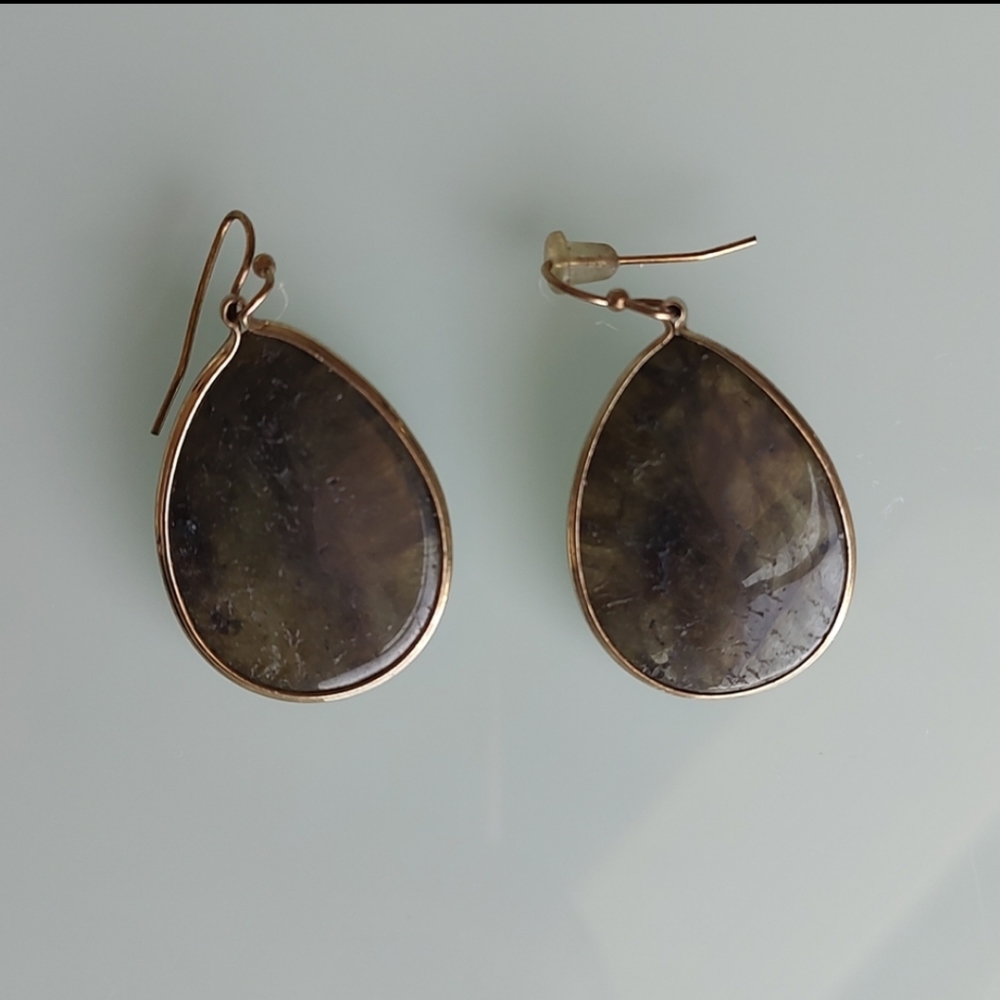 Green earrings